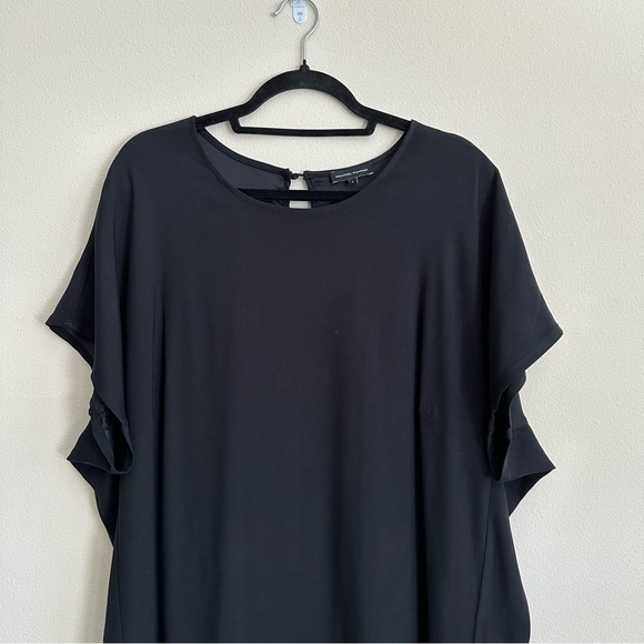 UNIVERSAL STANDARD Isabelle Luxe Sheath Dress Black Large - Picture 10 of 13